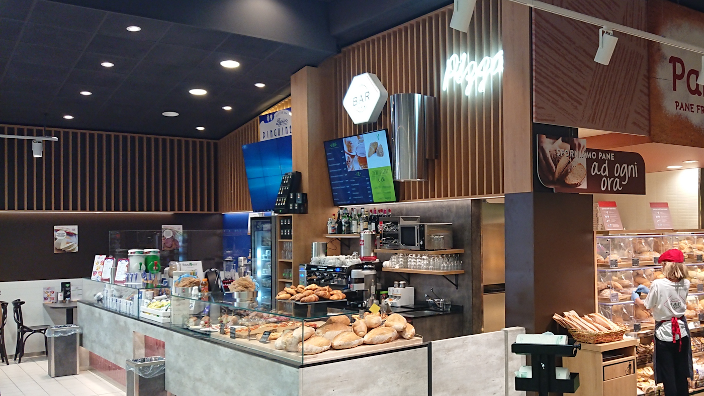 Ristrutturazione con rifacimento layout Carrefour Market modello rurale Giaveno Traumfabrik_studio_associato_Milano